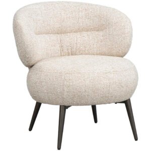 15% korting - Leen Bakker - Fauteuil Rolf - - Stof - Beige - 74x70x72.5 Cm