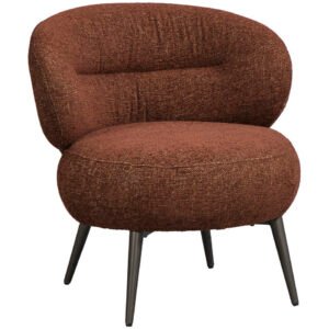 15% korting - Leen Bakker - Fauteuil Rolf - Terra - Stof - Bruin - 74x70x72.5 Cm