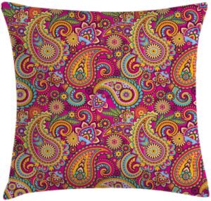 ABAKUHAUS Paisley Kussenhoes - 50x50 cm - dubbelzijdig bedrukt