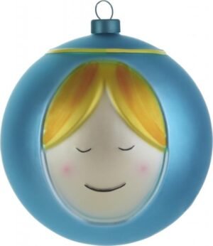 Alessi Le Palle Presepe Madonna Kerstbal - glas -goud/rood