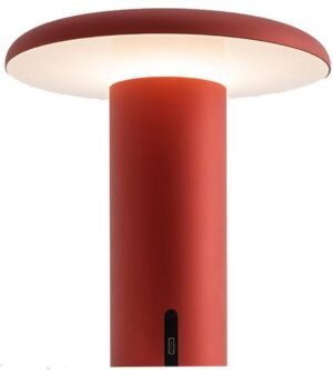 Artemide Takku Tafellamp LED Oplaadbaar Anodized Red