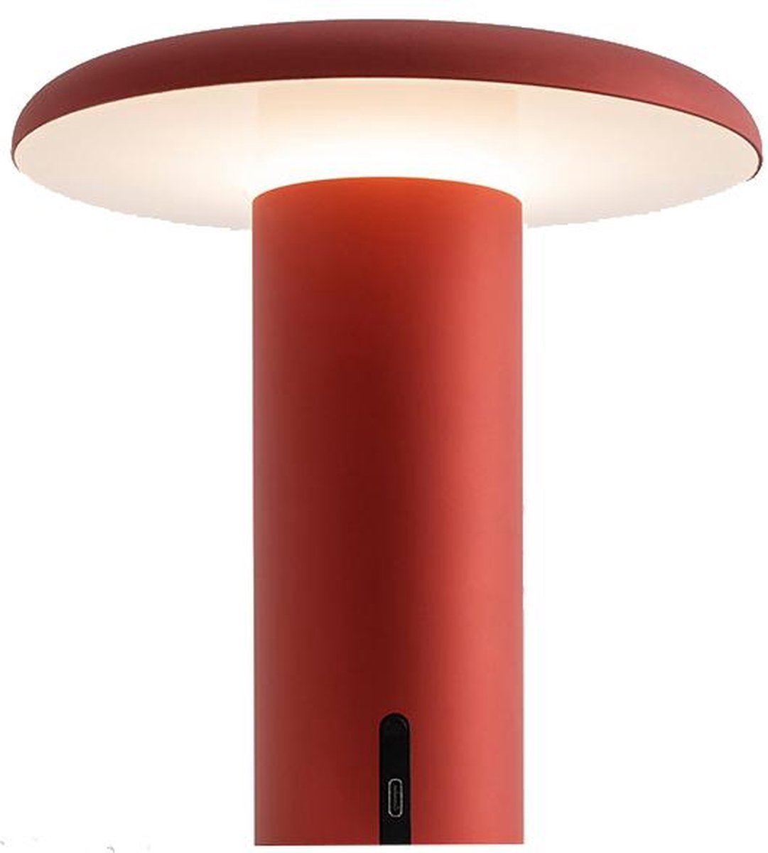 Artemide Takku Tafellamp LED Oplaadbaar Anodized Red