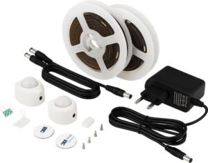 BEDVERLICHTING 12V 3W/M 3000K MET BEWEGINGSSENSOR