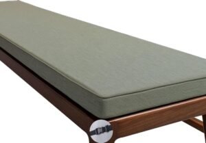 Bankkussen Tuin - Zitkussen Bank - Buiten Ontspannen - Extra Dik Waterdicht - 180x55cm - Sneeuwgrijs