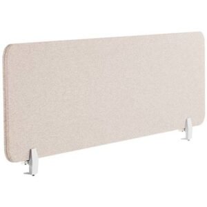 Beliani - WALLY - Bureauscherm - Beige - 180 cm - Polyester