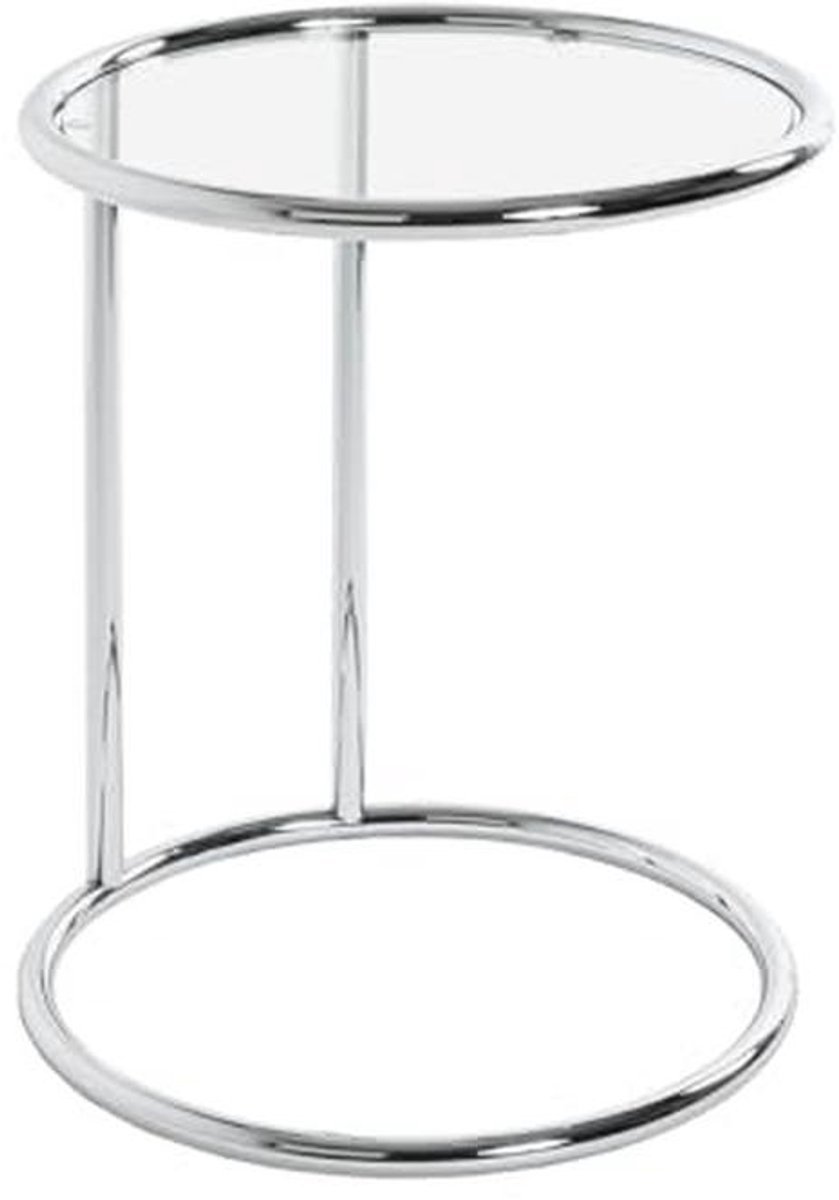 Bijzettafel van Staal en Veiligheidsglas - Modern en Veelzijdig Design