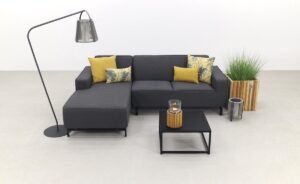 Boavista/Toronto loungebank chaise longue - Sooty - 3-delig - rechts