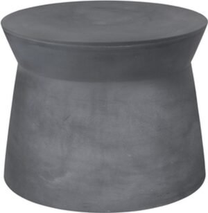 Broste Copenhagen grijs fiberclay bijzettafel 50 x 39 cm voor binnen en buiten