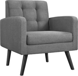 Comfortabele moderne fauteuil met armleuningen voor woonkamer en kantoor - Relaxstoel tot 136 kg