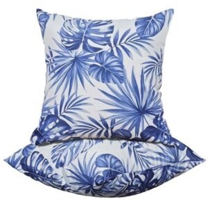 Decoratieve Sierkussens voor Buiten - Set van 2 Waterdichte Kussens voor Terrasmeubilair 45 x 45 cm