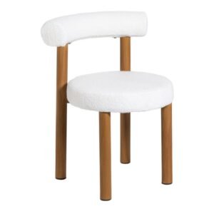 Eetkamerstoel Ruby - teddy beige/bruin - 73x56.5x53 cm