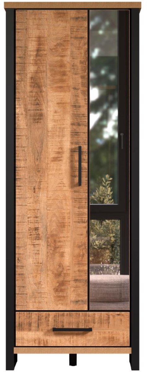 Enna kledingkast 2 deuren, 1 lade mango decor.