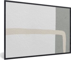 Fotolijst incl. Poster - Abstract - Minimalisme - Design - 120x80 cm - Posterlijst