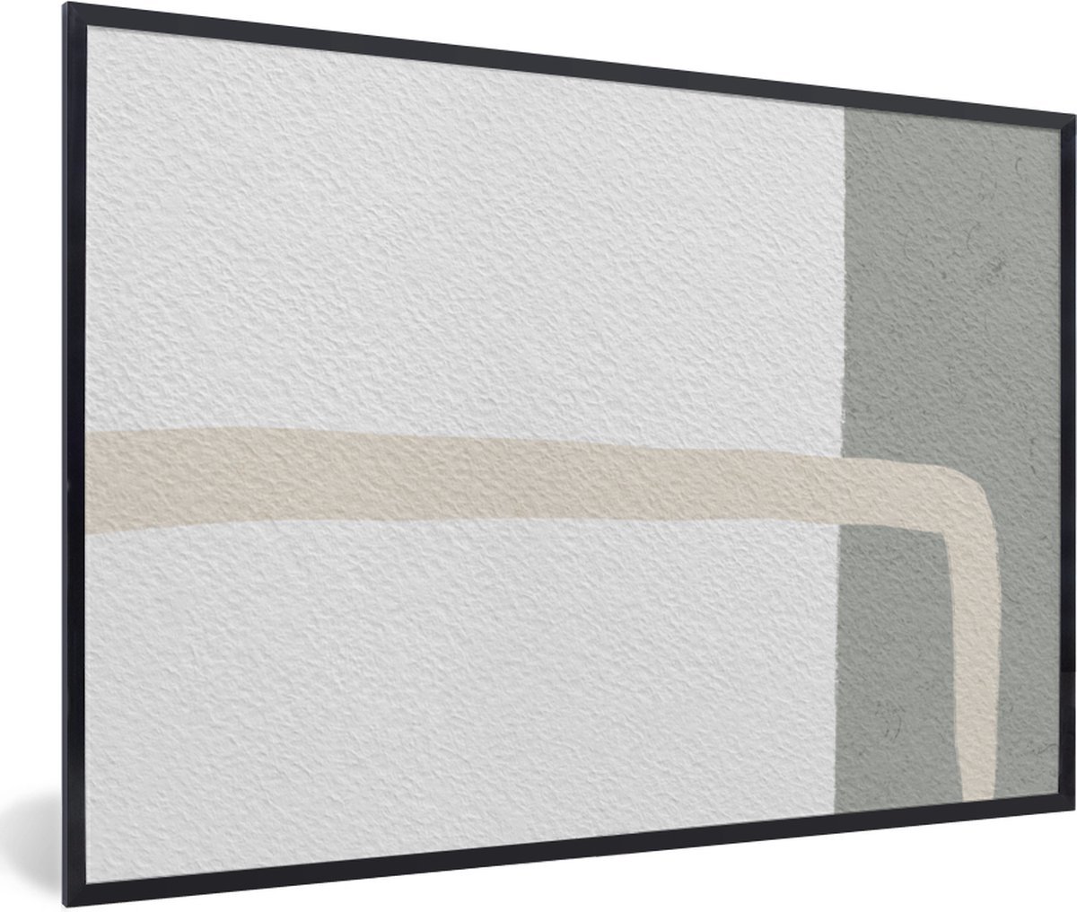 Fotolijst incl. Poster - Abstract - Minimalisme - Design - 120x80 cm - Posterlijst