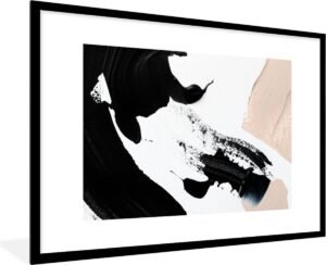 Fotolijst incl. Poster - Verf - Design - Abstract - 120x80 cm - Posterlijst