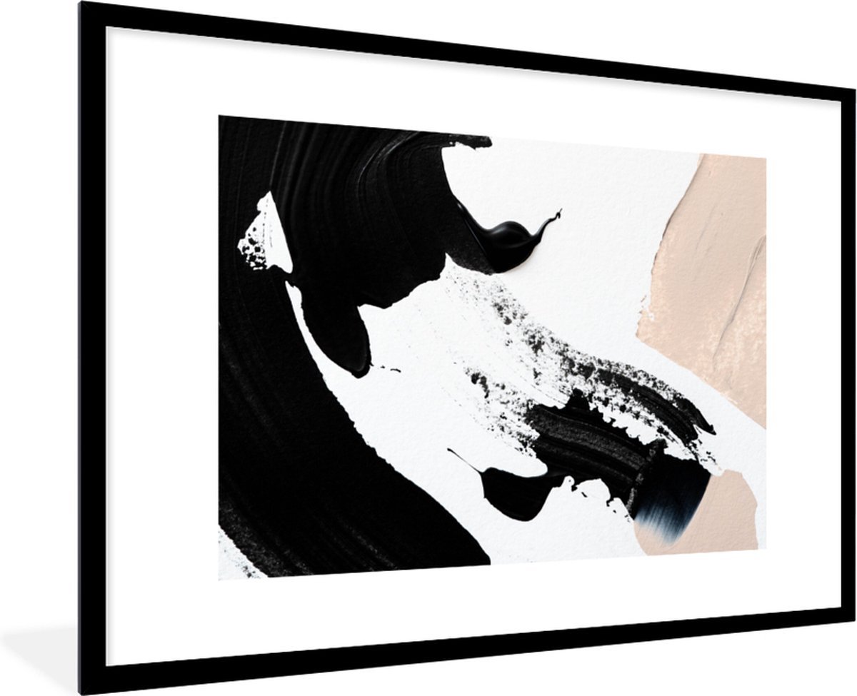 Fotolijst incl. Poster - Verf - Design - Abstract - 120x80 cm - Posterlijst