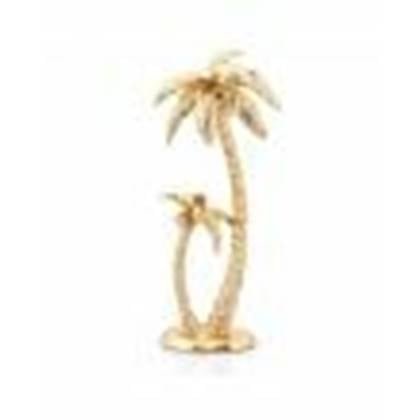 Furnilux - Decoratie item Sanka Palmboom goud metaal 18 x 14 x 40 cm