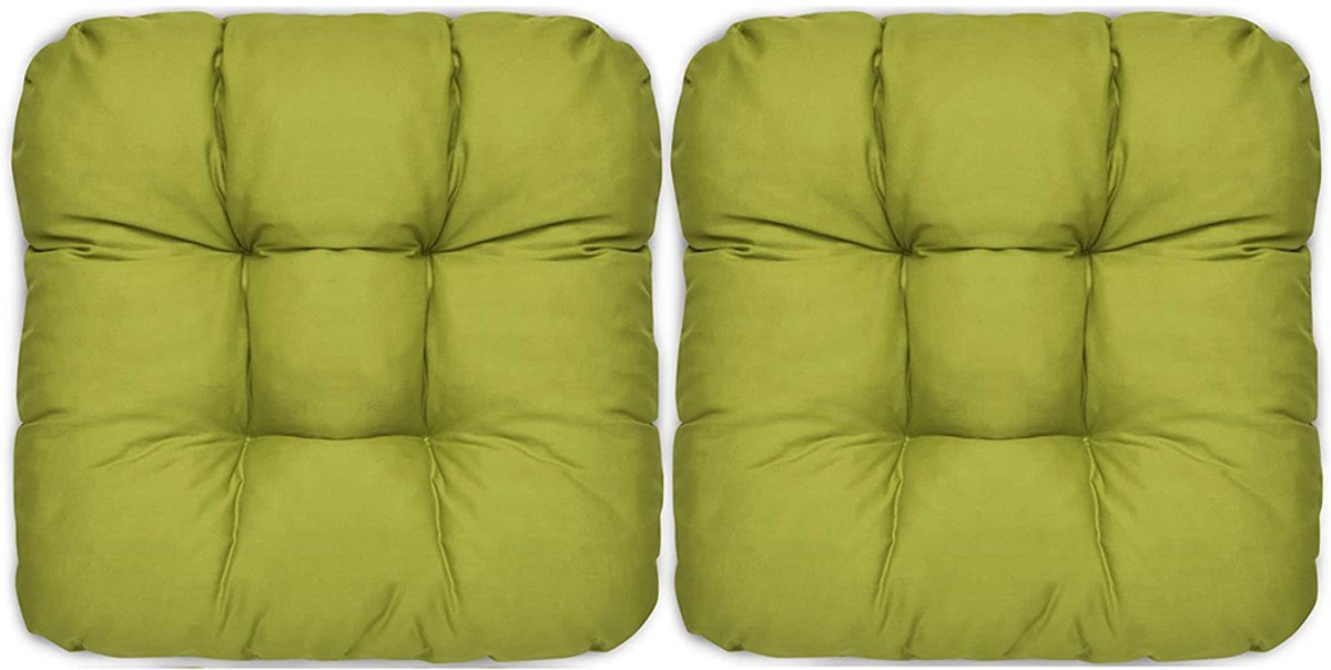 Gigicial Buitenkussens - Duurzame kussens - Comfortabele schuimvulling, waterdichte behandeling - 2 stuks - Geschikt voor binnen, tuin en groene ruimtes