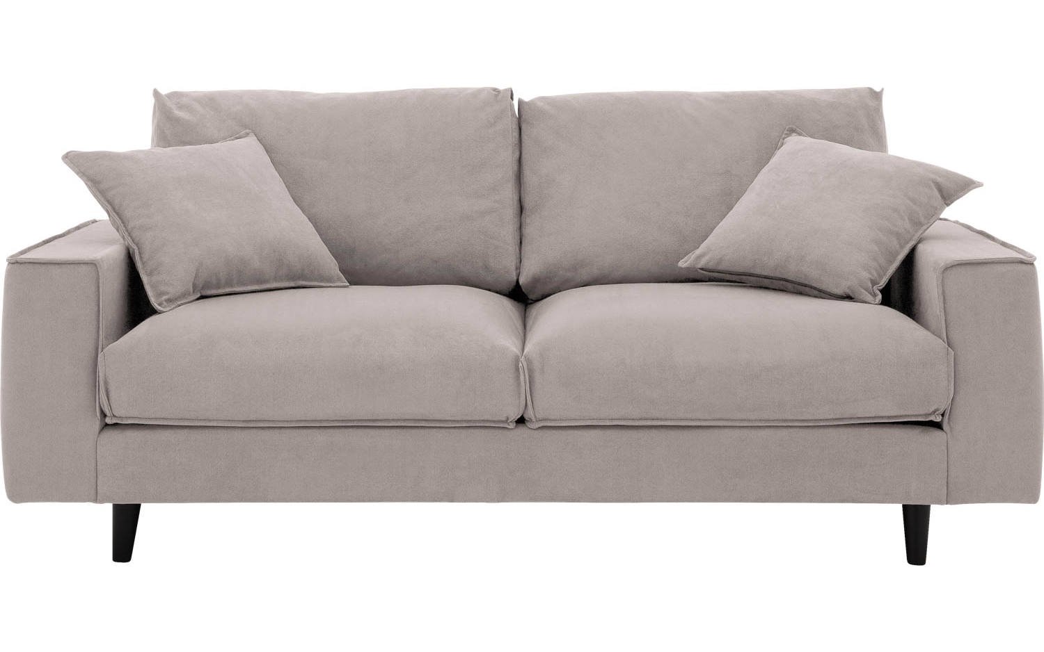 Goossens Bank Jonas beige, stof, 2,5-zits, urban industrieel