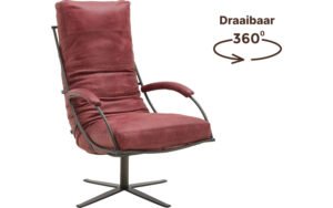 Goossens Excellent Draaifauteuil Job, Fauteuil met arm