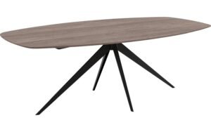 Goossens Excellent Eettafel Floyd, Semi ovaal 240 x 120 cm