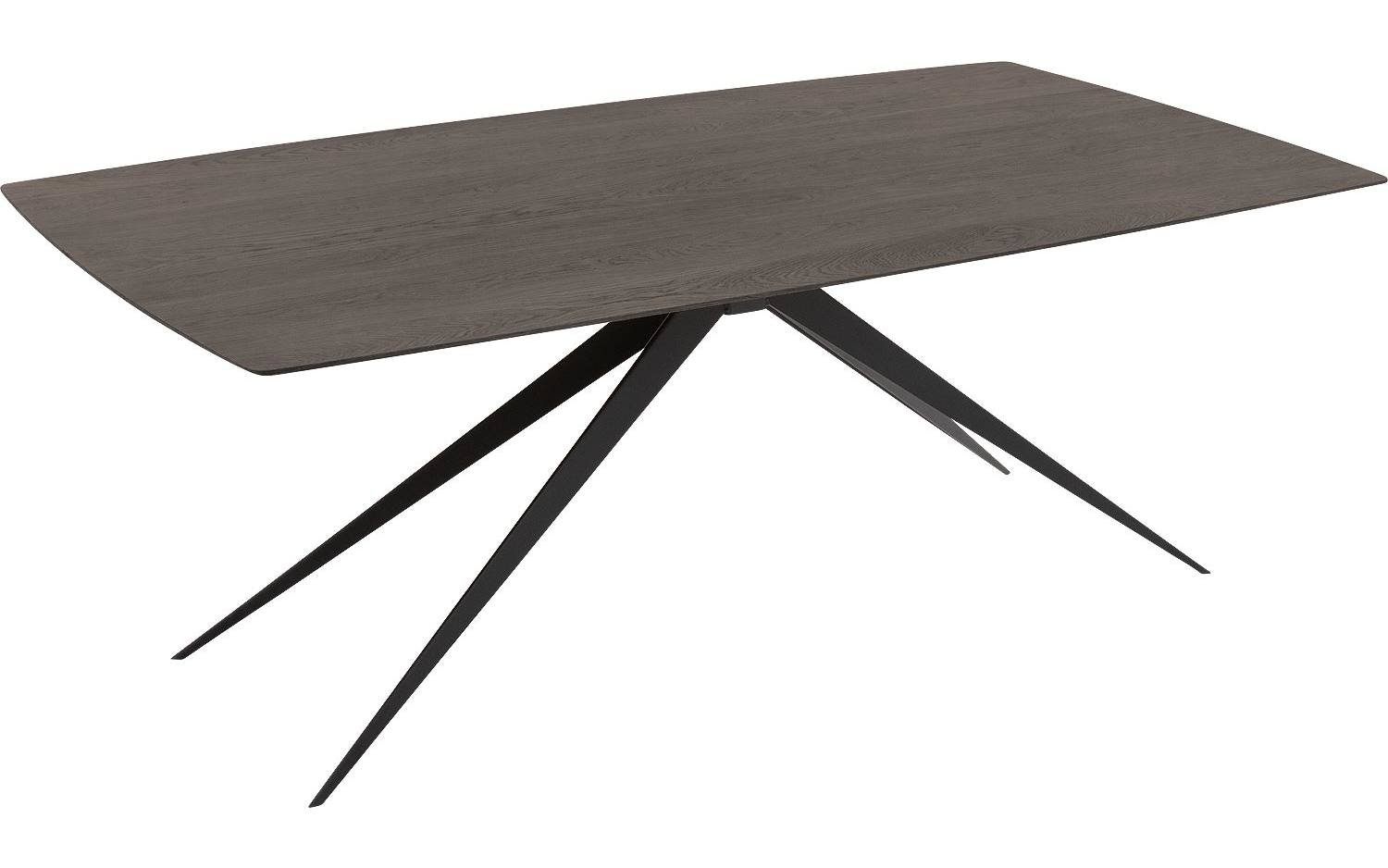 Goossens Excellent Eettafel Floyd, Semi rechthoekig 180 x 100 cm