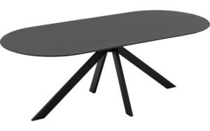 Goossens Excellent Eettafel Uniek, Semi rond 260 x 100 cm