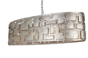 Goossens Excellent Hanglamp Cecile, Hanglamp ovaal met 8 lichtpunten + 1 led onderspot