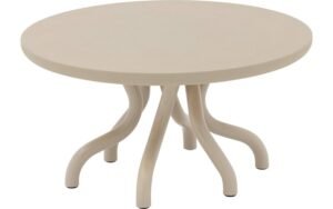 Goossens Excellent Salontafel Matera rond, leefbeton groen,, 80 x 31 x 80 cm