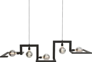 Goossens Hanglamp Anouk, Hanglamp met 5 lichtpunten exclusief lichtbron