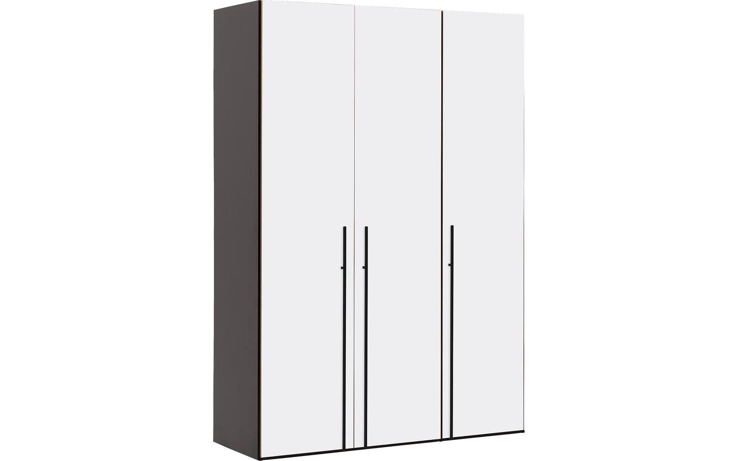 Goossens Kledingkast Easy Storage Ddk, Kledingkast 153 cm breed, 220 cm hoog, 3x glas draaideur