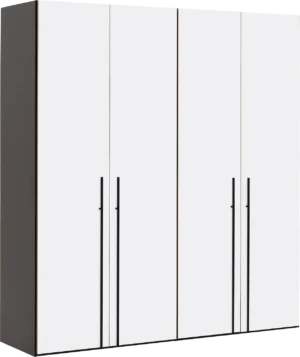 Goossens Kledingkast Easy Storage Ddk, Kledingkast 203 cm breed, 220 cm hoog, 4x draaideur