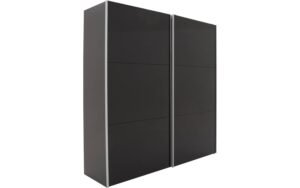 Goossens Kledingkast Sydney, 202 cm breed, 215 cm hoog, 2 schuifdeuren glas