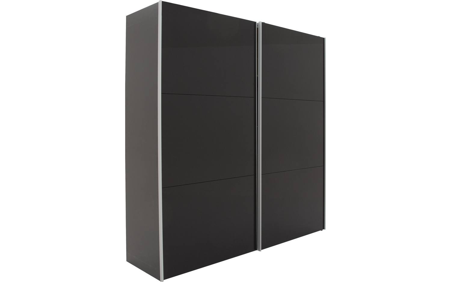 Goossens Kledingkast Sydney, 202 cm breed, 215 cm hoog, 2 schuifdeuren glas