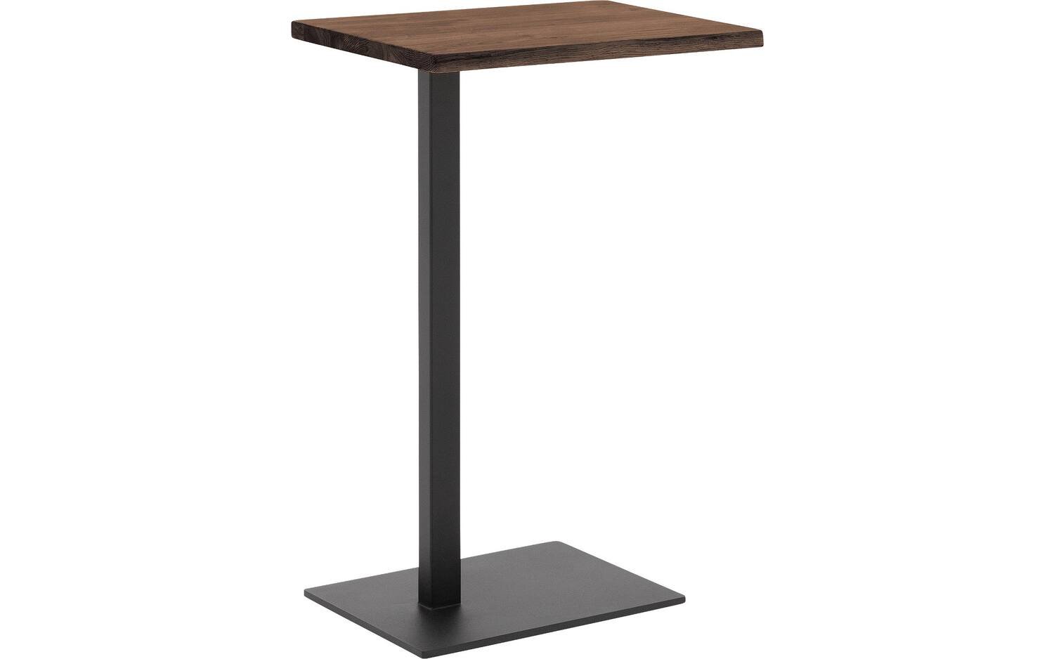 Goossens Nachtkastje Tangel, hout eiken donker bruin, stijlvol landelijk, 43 x 65 x 32 cm