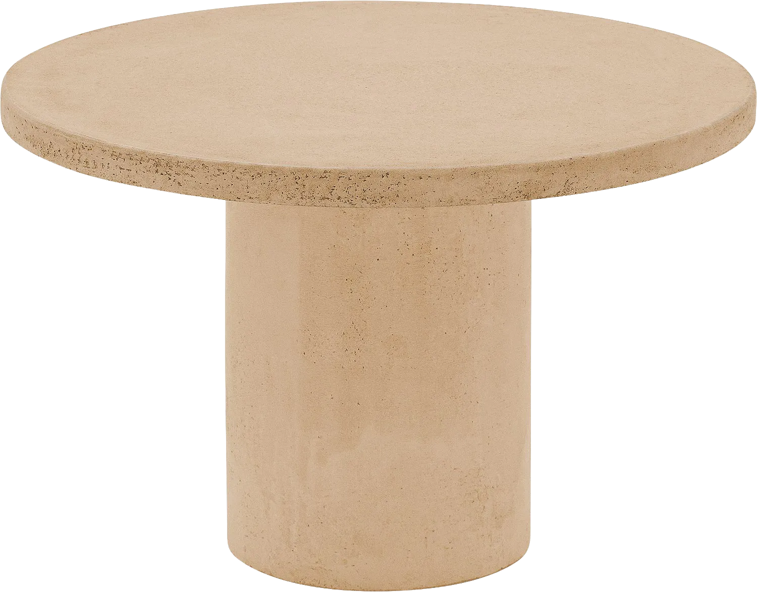 Goossens Salontafel Stone rond, beton beige, urban industrieel, 50 x 31 x 50 cm