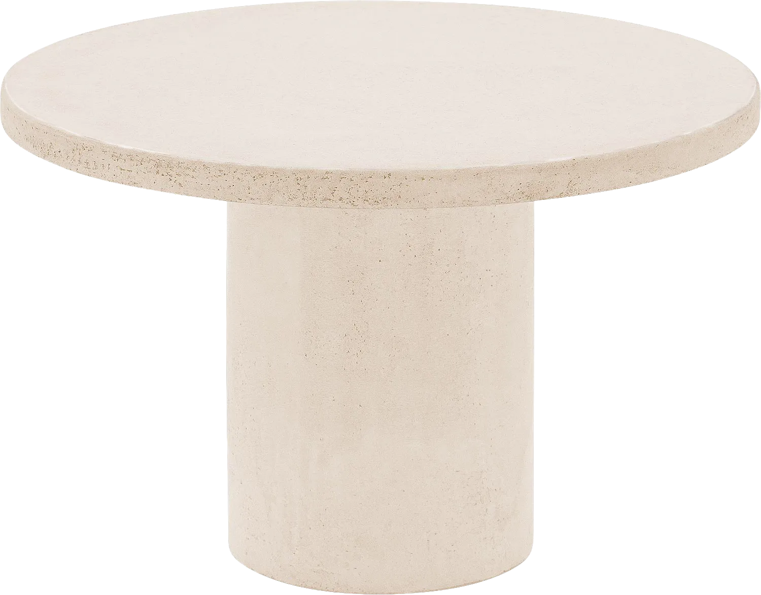 Goossens Salontafel Stone rond, beton beige, urban industrieel, 50 x 31 x 50 cm