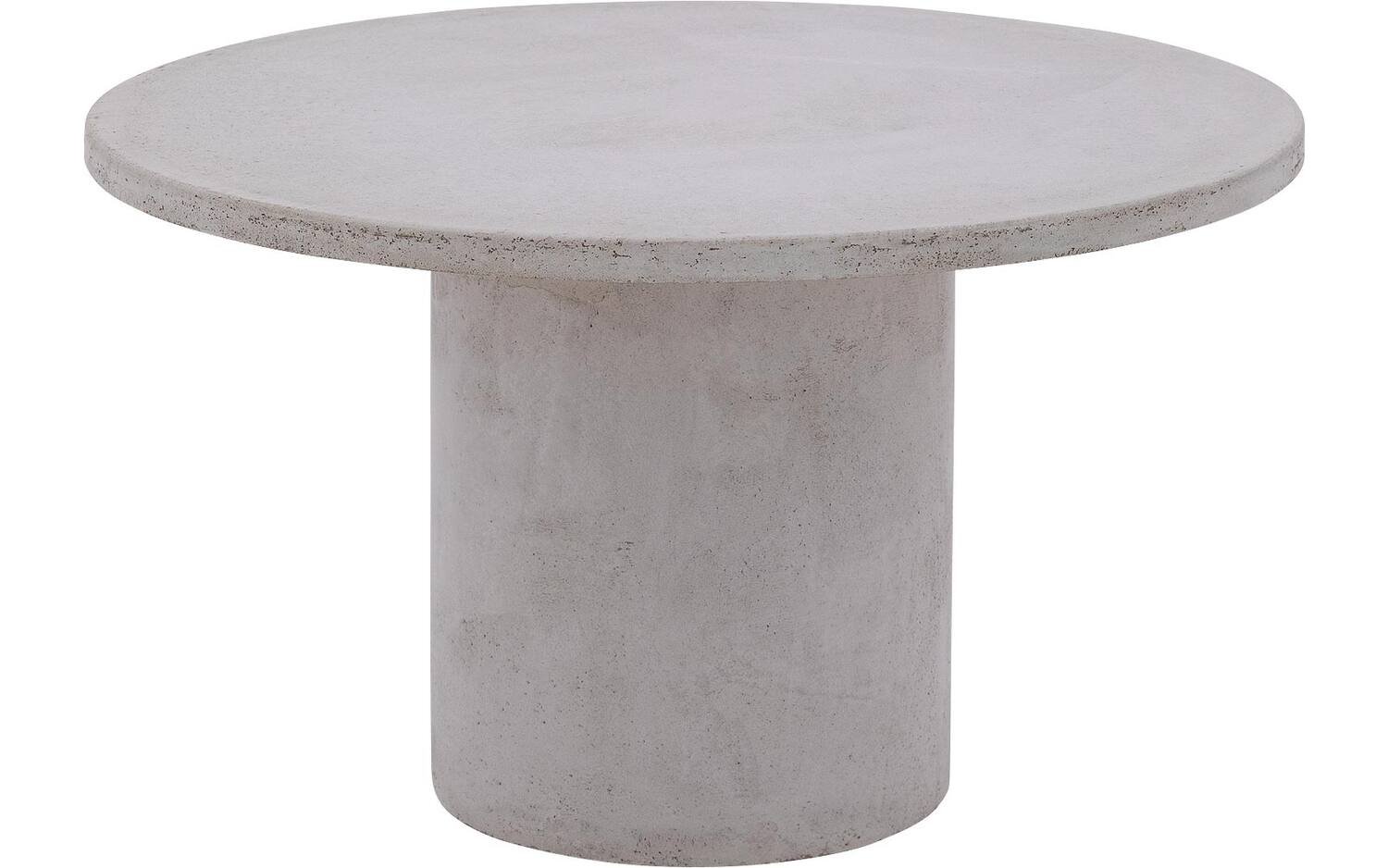 Goossens Salontafel Stone rond, beton grijs, urban industrieel, 50 x 31 x 50 cm