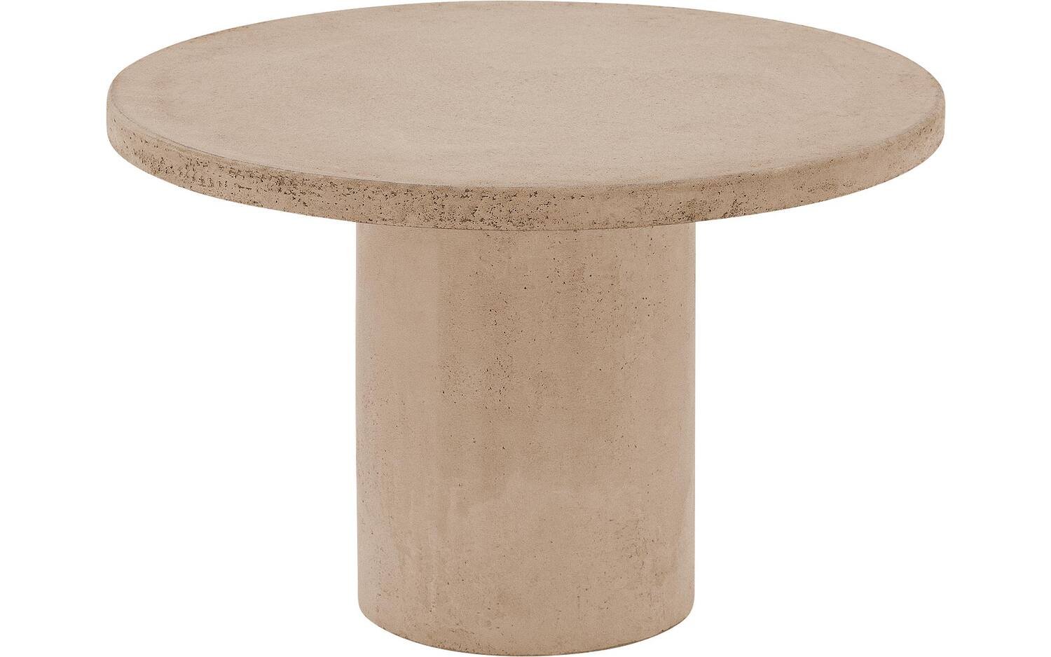 Goossens Salontafel Stone rond, beton grijs, urban industrieel, 50 x 31 x 50 cm