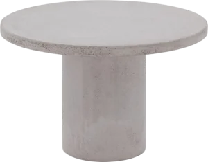 Goossens Salontafel Stone rond, beton grijs, urban industrieel, 50 x 31 x 50 cm