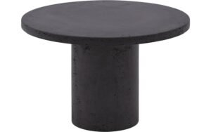Goossens Salontafel Stone rond, beton grijs, urban industrieel, 50 x 31 x 50 cm