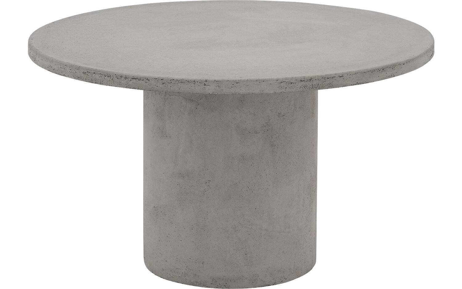 Goossens Salontafel Stone rond, beton grijs, urban industrieel, 70 x 40 x 70 cm