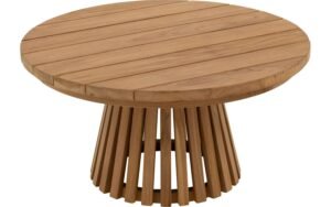 Goossens Salontafel Voor Buiten Idro, hout teak onbewerkt,, 80 x 38 x 80 cm