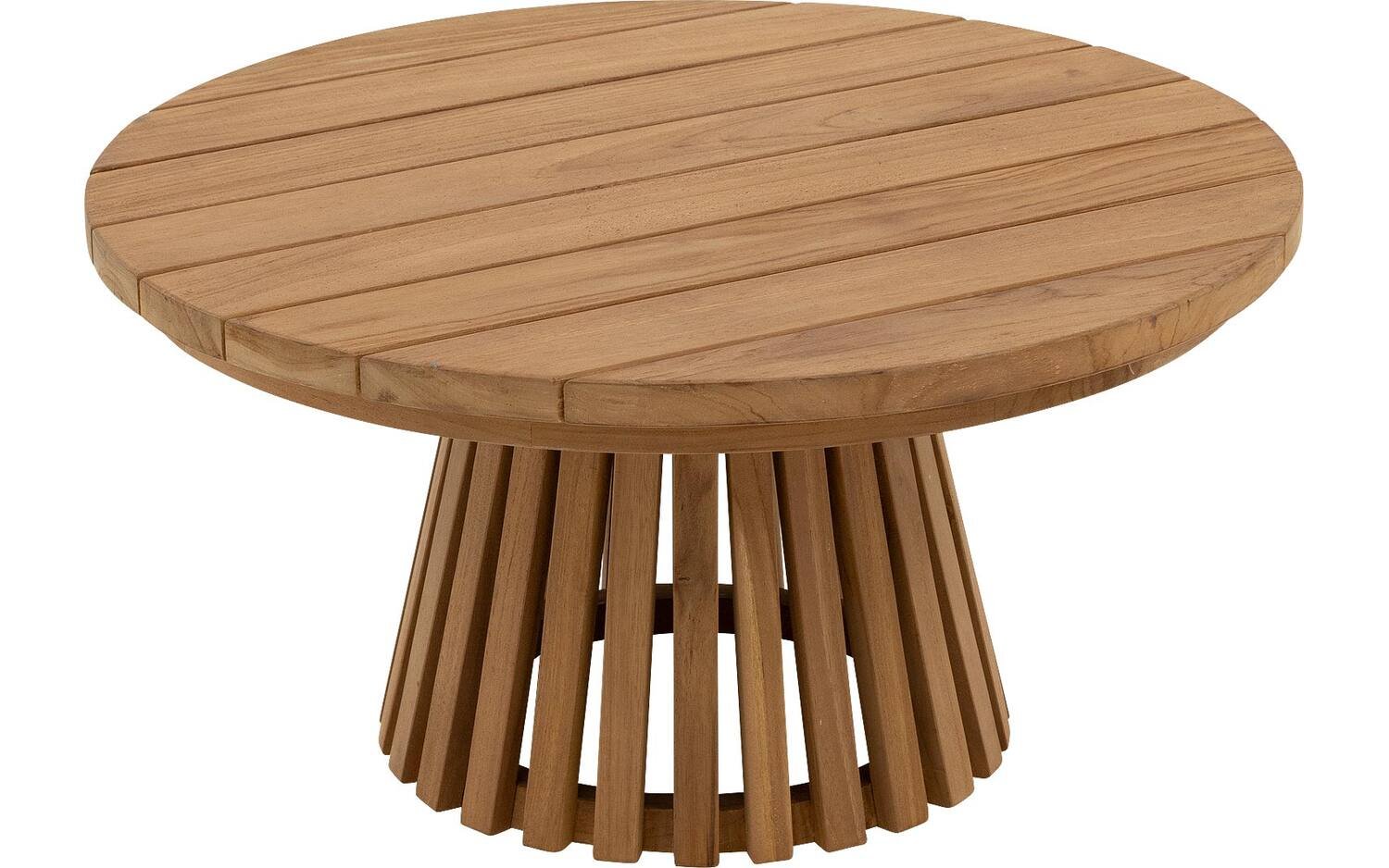 Goossens Salontafel Voor Buiten Idro, hout teak onbewerkt,, 80 x 38 x 80 cm