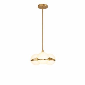Hanglamp 3 lichtpunten - brushed gold - G9 fitting