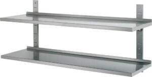 Hendi 2 Wandplanken 1,8m - RVS - 970270 - Horeca & Professioneel