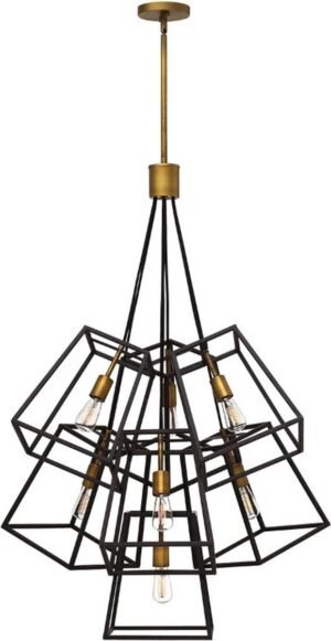 Hinkley LED Kroonluchter | 7X E27 Max 60W | Dimbaar | Bronze and Brass