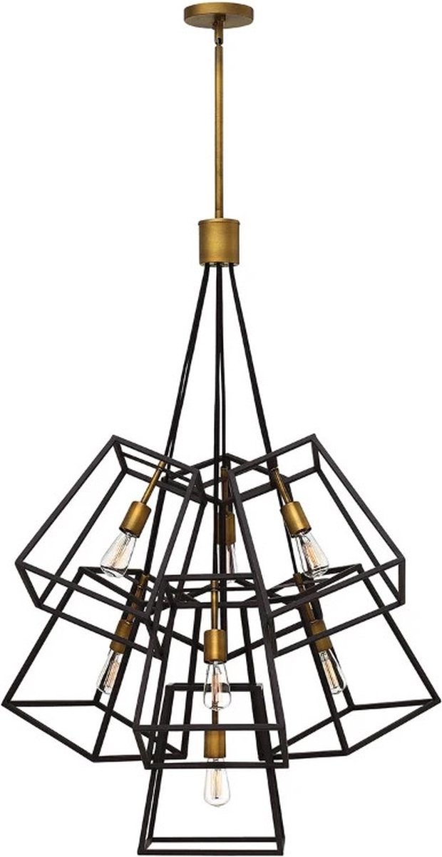 Hinkley LED Kroonluchter | 7X E27 Max 60W | Dimbaar | Bronze and Brass