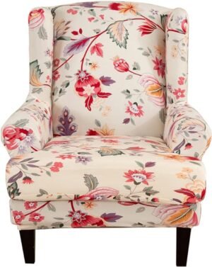 Hoogste Fauteuil Hoes - Elastische en Geprinte Stof Beschermhoes - Woonkamer
