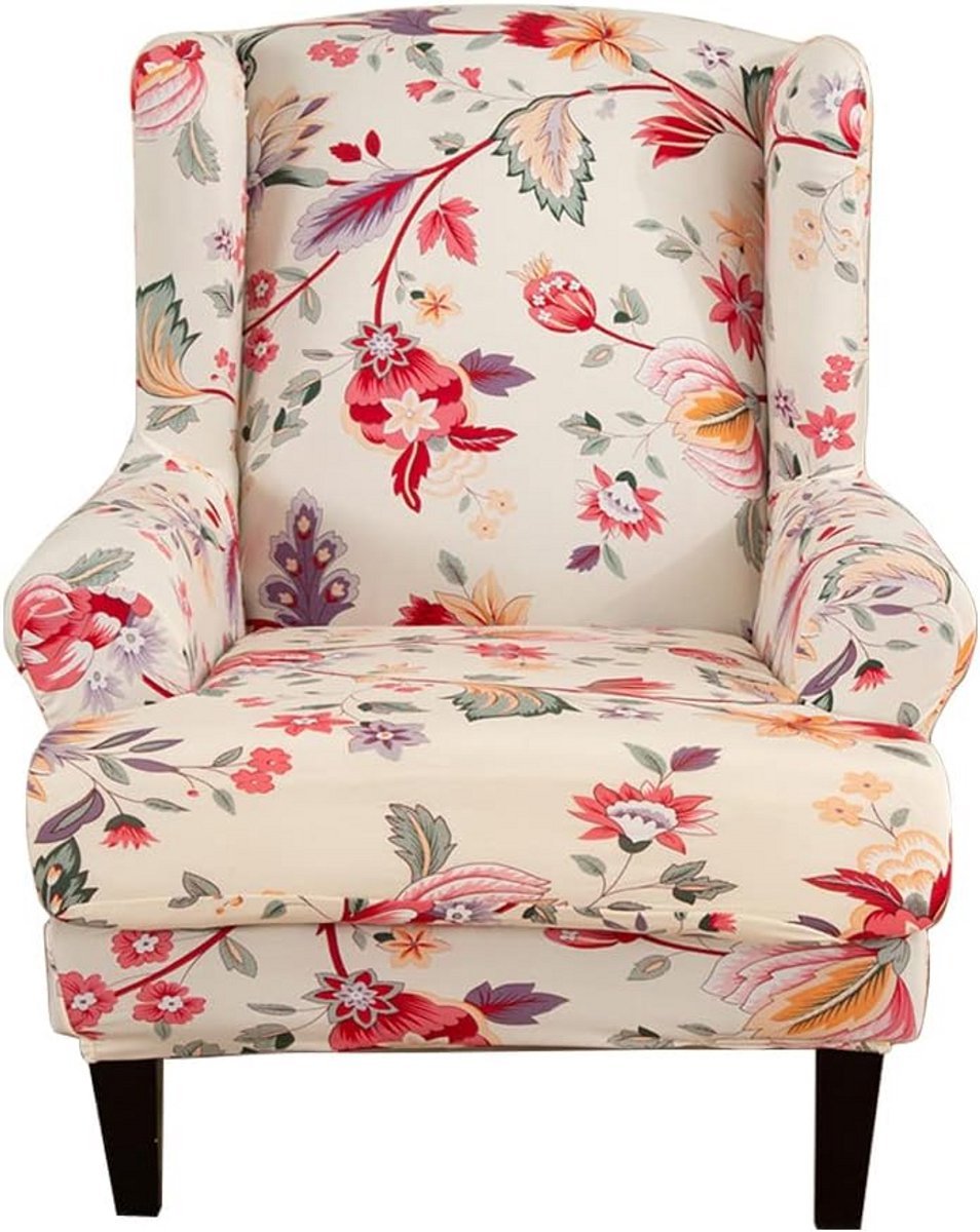 Hoogste Fauteuil Hoes - Elastische en Geprinte Stof Beschermhoes - Woonkamer